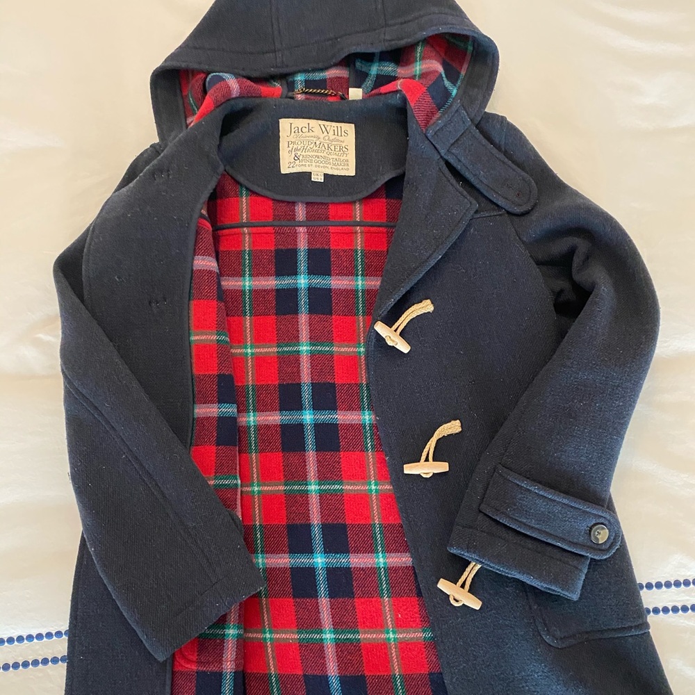 100%  Wool hooded coat